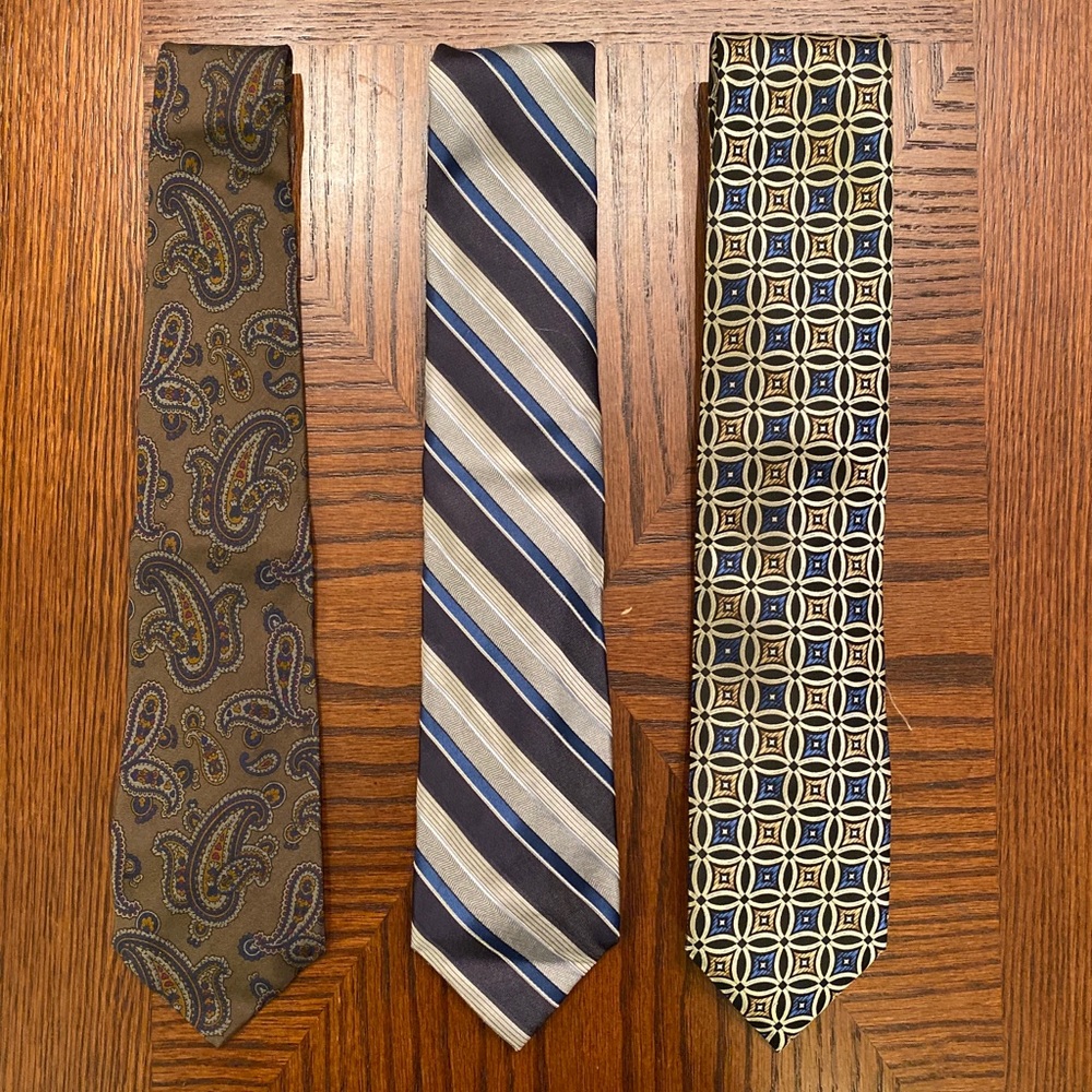 Set of Isaco, Calvin Klein, Alexander Julian Ties